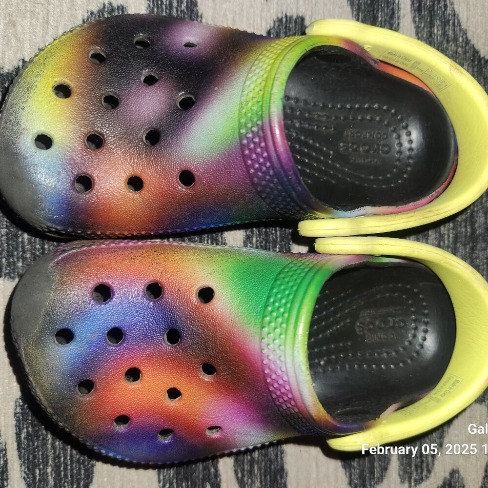 Multi color Crocs